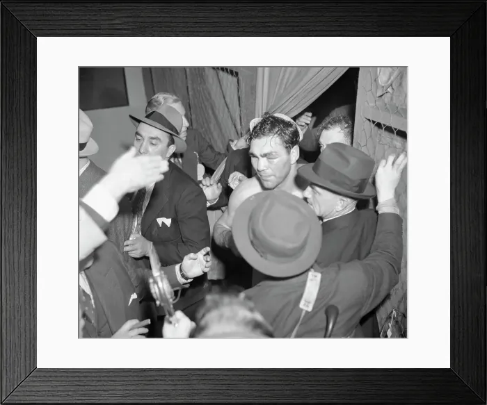 Framed Print : Max Schmeling Winning Fight Over Joe Louis Framed Print : Max Schmeling Winning Fight Over Joe Louis