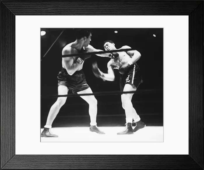 Framed Print : Max Schmeling And Joe Louis In Boxing Match Framed Print : Max Schmeling And Joe Louis In Boxing Match