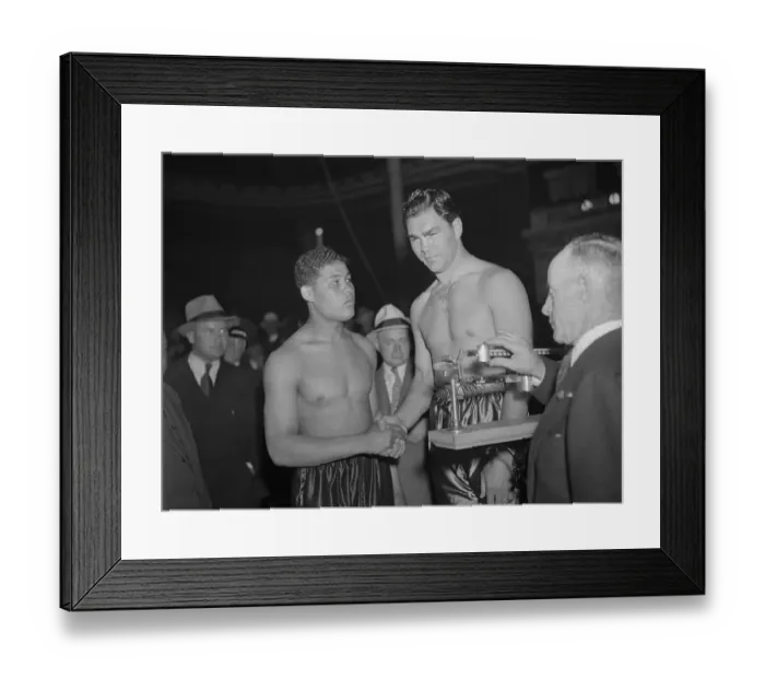 Framed Print : Joe Louis and Max Schmeling Framed Print : Joe Louis and Max Schmeling