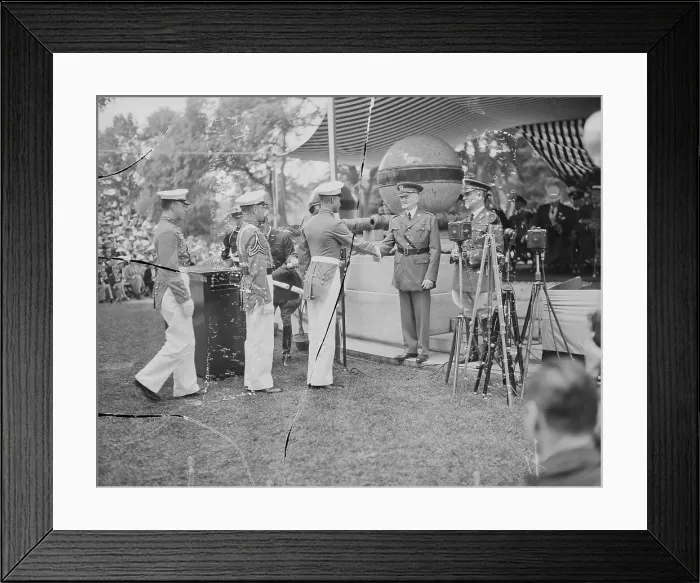 Framed Print : Benjamin Davis Receiving West Pt. Diplom Framed Print : Benjamin Davis Receiving West Pt. Diplom