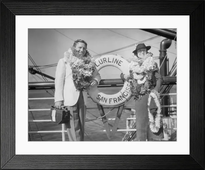 Framed Print : Spencer Tracy and Louise Treadwell Framed Print : Spencer Tracy and Louise Treadwell