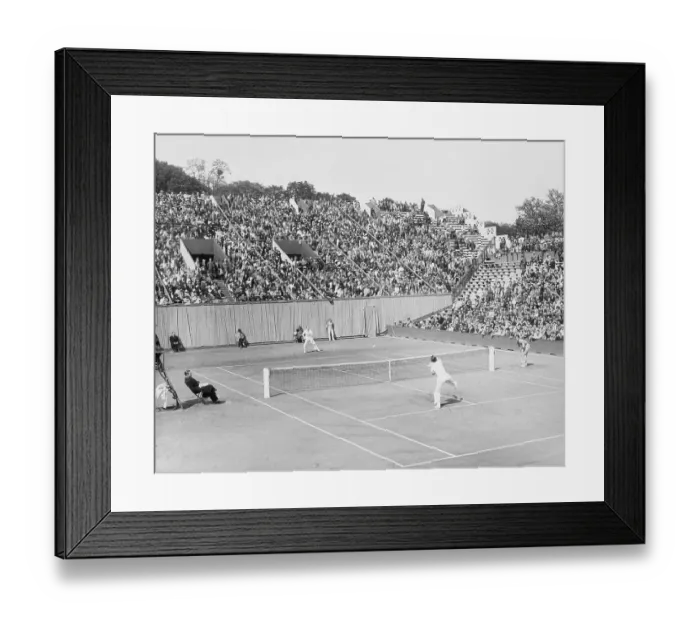 Framed Print : Champions Playing Tennis