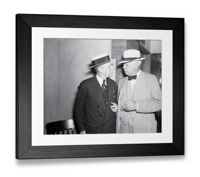 Framed Print : Roscoe Conklin Simmons and Oscar De Priest Conversing Framed Print : Roscoe Conklin Simmons and Oscar De Priest Conversing