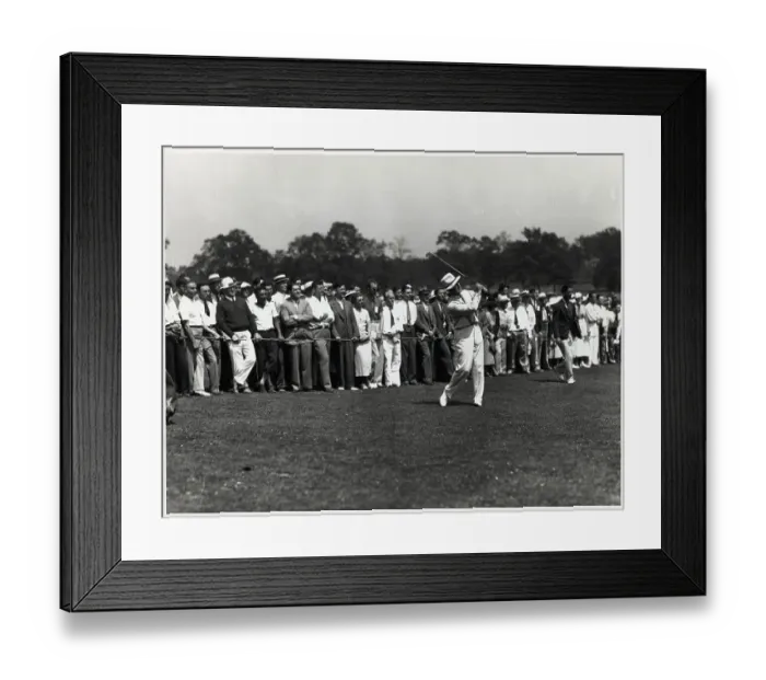 Framed Print : Harry Cooper Shown at End of Swing Framed Print : Harry Cooper Shown at End of Swing