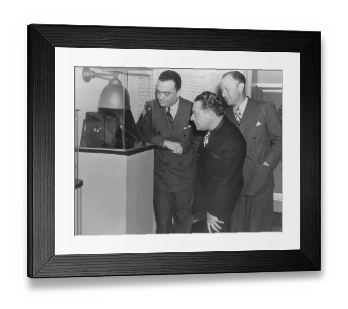 Framed Print : J. Edgar Hoover with Amos n Andy Framed Print : J. Edgar Hoover with Amos n Andy