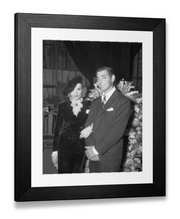Framed Print : Marlene Dietrich And Clark Gable Framed Print : Marlene Dietrich And Clark Gable