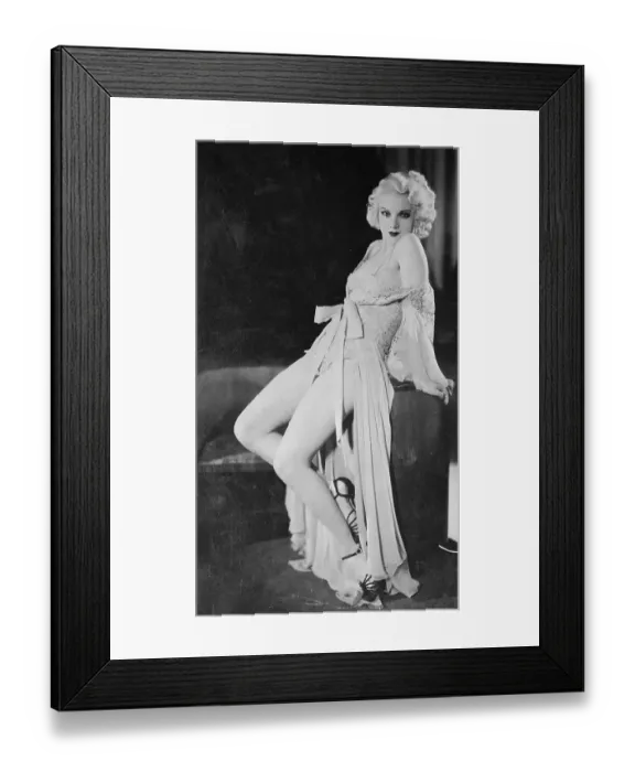 Framed Print : Gay Orlova Scantily Clad in Lingerie Framed Print : Gay Orlova Scantily Clad in Lingerie