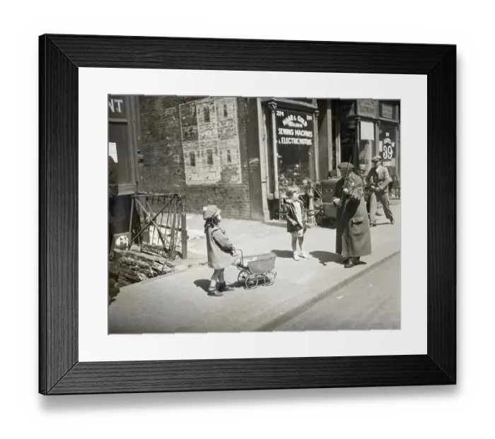 Framed Print : Little Girls Watching Violinist Framed Print : Little Girls Watching Violinist