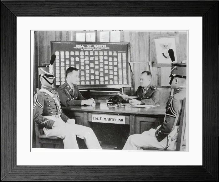 Framed Print : Cadets in Office of Philippine West Point Commander Framed Print : Cadets in Office of Philippine West Point Commander