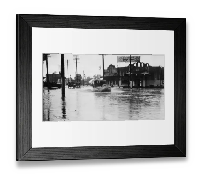 Framed Print : Flood in Dust Bowl Framed Print : Flood in Dust Bowl