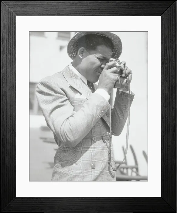 Framed Print : Joe Louis Taking Photograph Framed Print : Joe Louis Taking Photograph