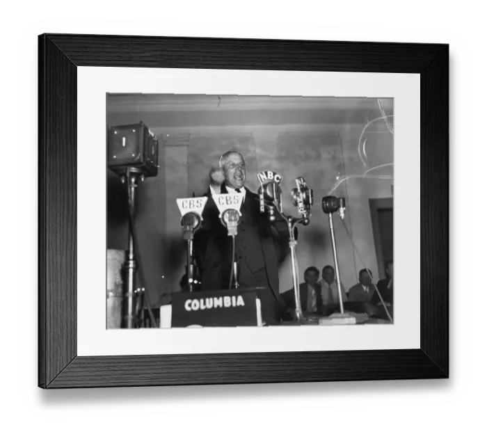 Framed Print : Norman Thomas Addressing Socialist Party Framed Print : Norman Thomas Addressing Socialist Party