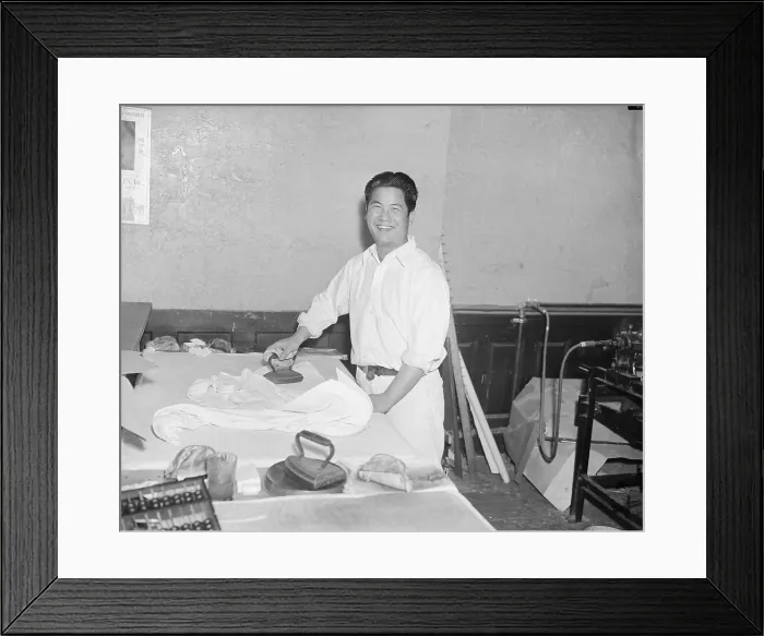 Framed Print : Chinese American Laundryman Framed Print : Chinese American Laundryman