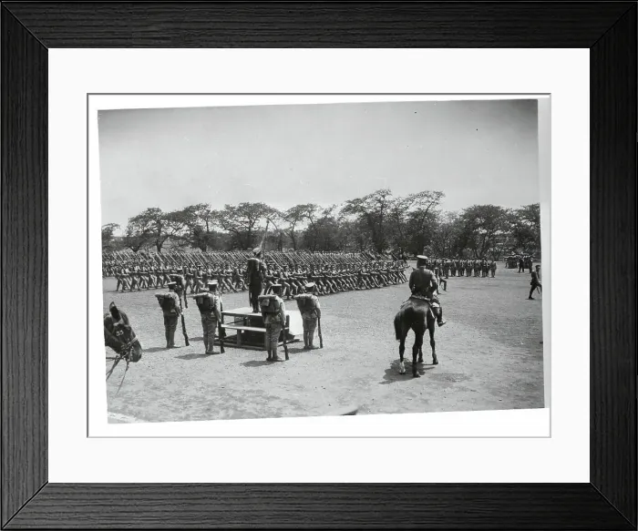 Framed Print : Japanese General Kawamura Reviewing Troops Framed Print : Japanese General Kawamura Reviewing Troops