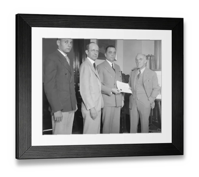 Framed Print : J. Edgar Hoover at Award Presentation Framed Print : J. Edgar Hoover at Award Presentation