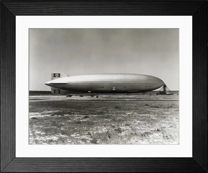 Framed Print : Hindenburg on Mast