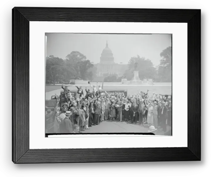 Framed Print : Supporters of the Townsend Pension Plan