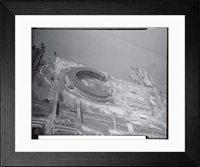 Framed Print : Cleveland stadium and Exposition Grounds Framed Print : Cleveland stadium and Exposition Grounds
