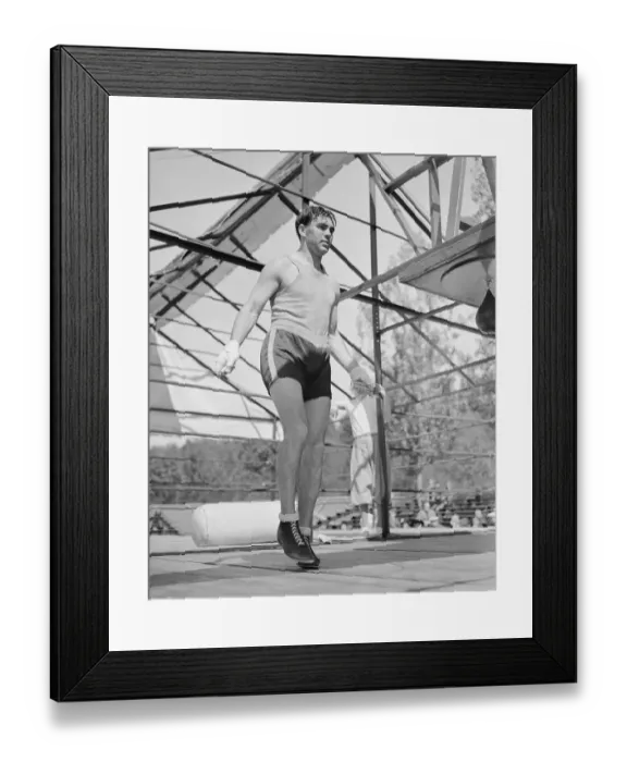Framed Print : Max Schmeling Jumping Rope Framed Print : Max Schmeling Jumping Rope