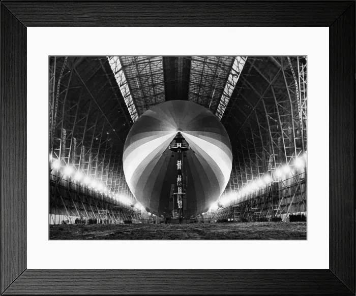 Framed Print : Observers at Hindenburg Hangar Framed Print : Observers at Hindenburg Hangar