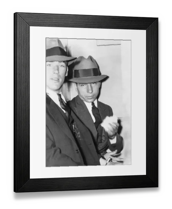 Framed Print : Charles Lucky Luciano Leaving Court Framed Print : Charles Lucky Luciano Leaving Court