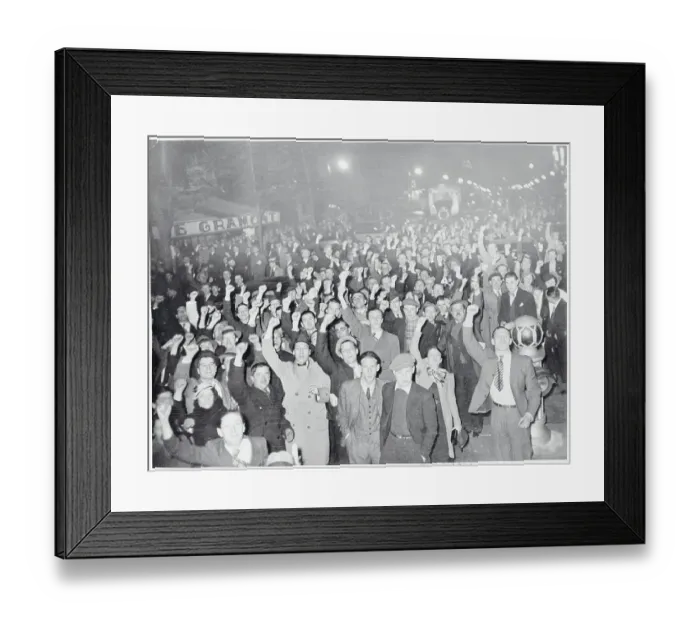 Framed Print : Leftists Celebrating Election Victory Framed Print : Leftists Celebrating Election Victory