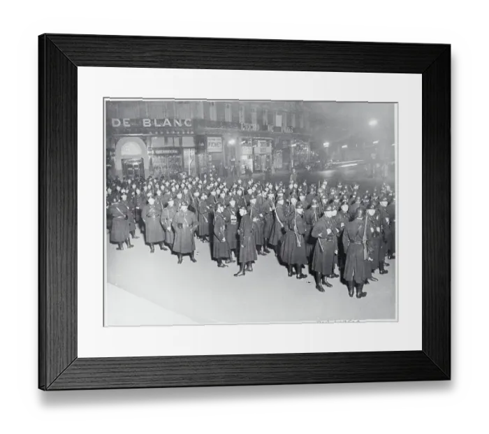 Framed Print : Mobile Guards Awaiting Demonstrators Framed Print : Mobile Guards Awaiting Demonstrators