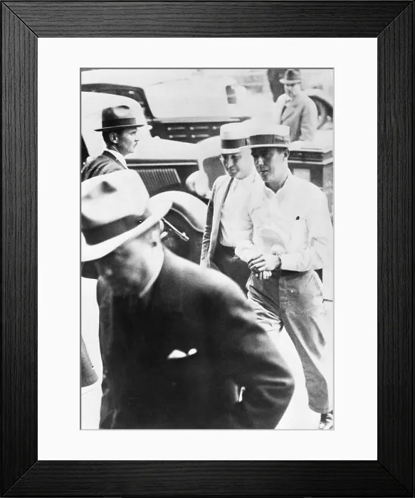 Framed Print : Karpis and His Captors