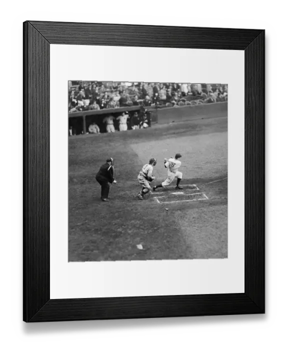 Framed Print : View of Joe DiMaggio Batting Framed Print : View of Joe DiMaggio Batting