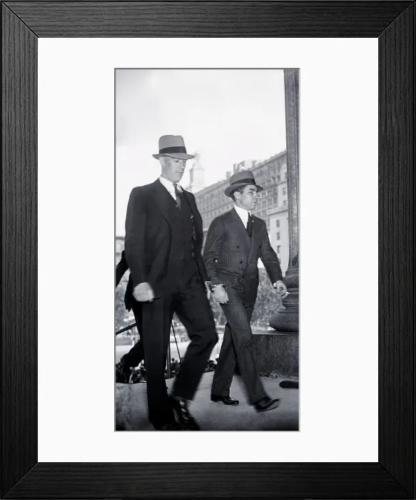 Framed Print : Lucky Luciano Entering Court Framed Print : Lucky Luciano Entering Court