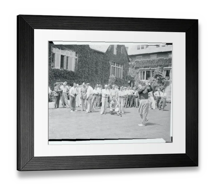 Framed Print : Jimmy Thompson Driving From First Tee
