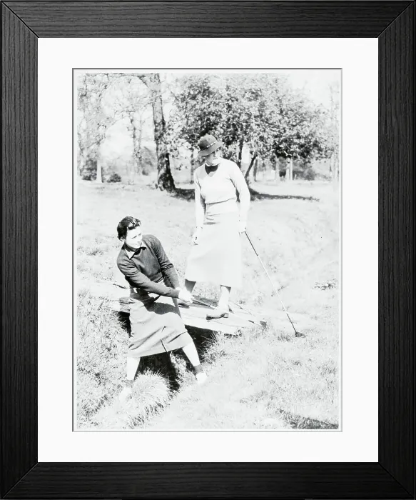 Framed Print : Woman Chipping Golf Ball From Rut Framed Print : Woman Chipping Golf Ball From Rut