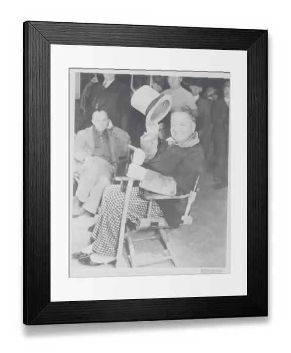 Framed Print : Comedian W. C. Fields Tipping His Hat While Relaxing at Gathering