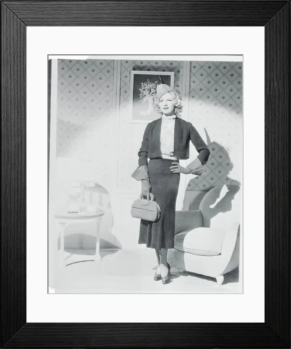 Framed Print : Portrait of Actress Ginger Rogers