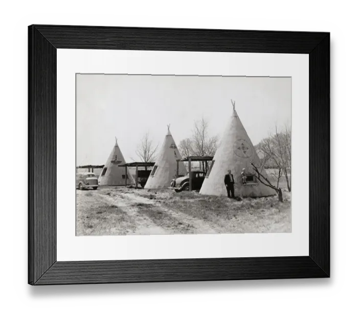 Framed Print : Tourists Staying at Tepee Camp