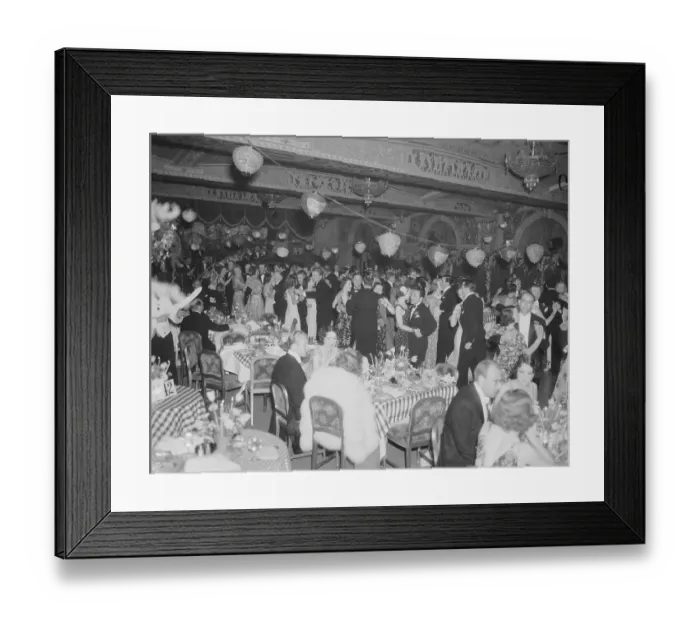 Framed Print : Interior of Hollywood Party Scene Framed Print : Interior of Hollywood Party Scene