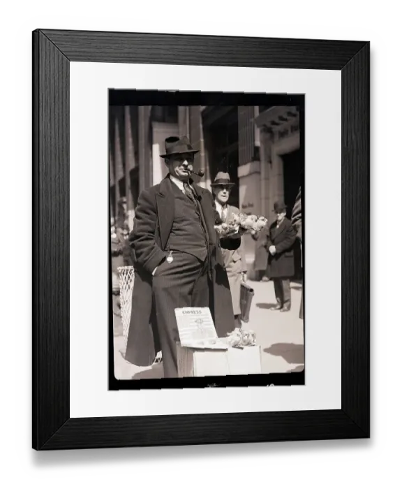 Framed Print : Wall Street Peddler Framed Print : Wall Street Peddler