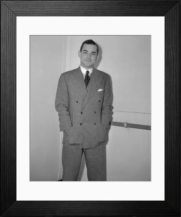Framed Print : John Hay Whitney Arriving on S.S. Berengaria