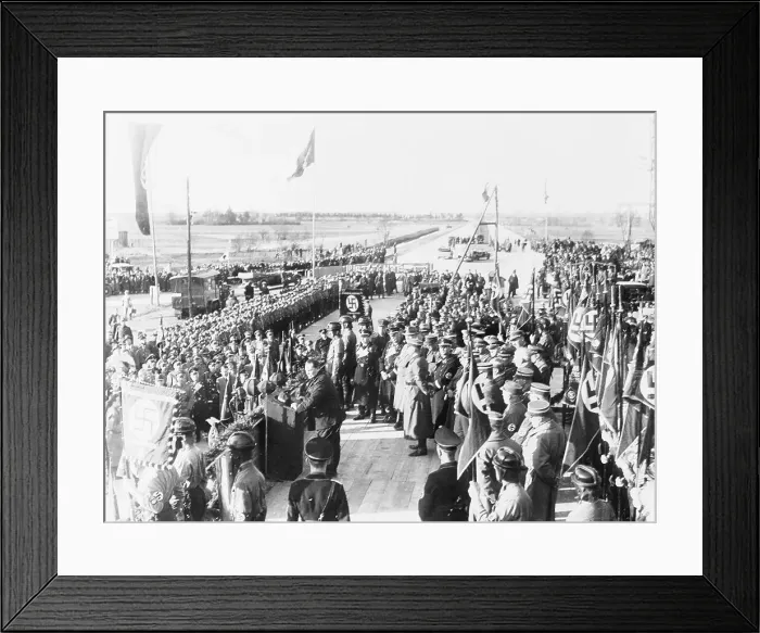 Framed Print : Goering at Opening Ceremony for Autobahn Framed Print : Goering at Opening Ceremony for Autobahn