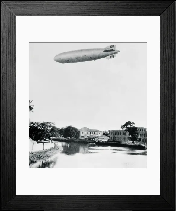 Framed Print : Hindenburg During Maiden Voyage Framed Print : Hindenburg During Maiden Voyage