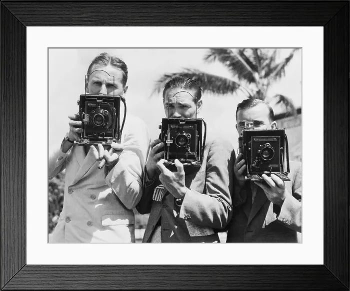 Framed Print : Presidential Camera Corps Framed Print : Presidential Camera Corps