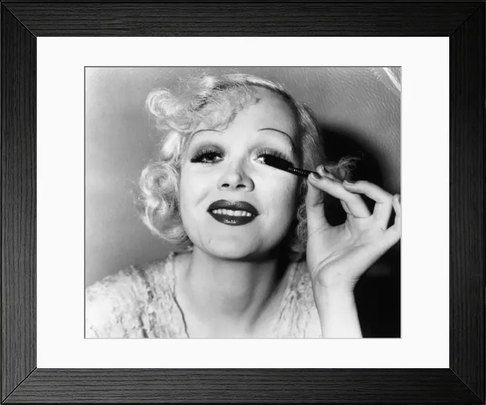 Framed Print : Marion Martin Combing Her Eyelashes Framed Print : Marion Martin Combing Her Eyelashes