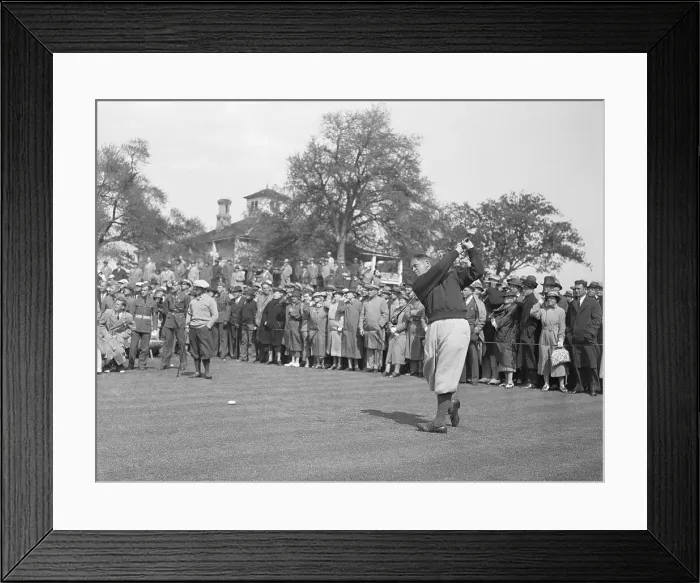 Framed Print : Bobby Jones Teeing Off Framed Print : Bobby Jones Teeing Off