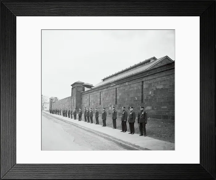 Framed Print : Guards Outside Prison Framed Print : Guards Outside Prison