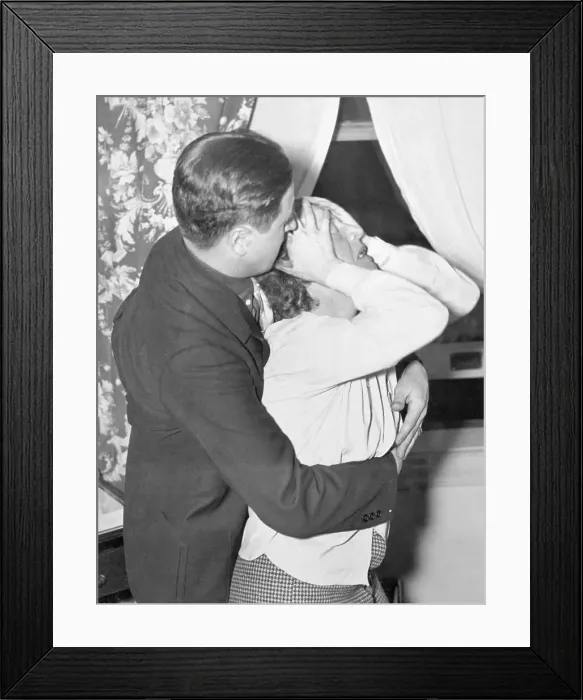 Framed Print : Frank Doyle Comforting Anna Hauptmann Framed Print : Frank Doyle Comforting Anna Hauptmann