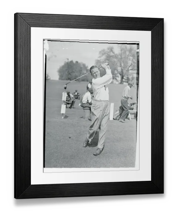 Framed Print : Jimmy Thompson Practicing Drives Framed Print : Jimmy Thompson Practicing Drives