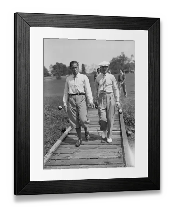 Framed Print : Bobby Jones with Harry Cooper Framed Print : Bobby Jones with Harry Cooper