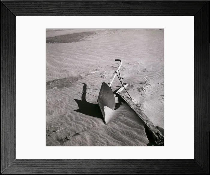 Framed Print : Sand Covering Plow Framed Print : Sand Covering Plow