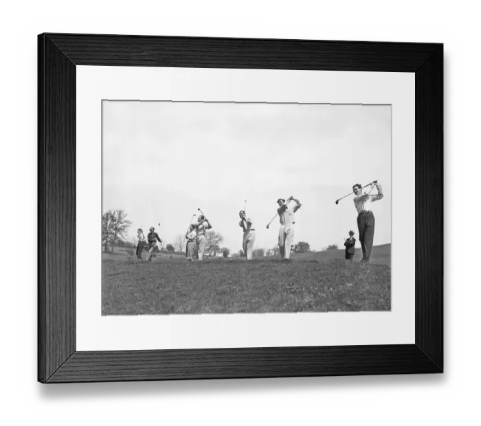 Framed Print : Professional Golfers Swing Clubs Framed Print : Professional Golfers Swing Clubs