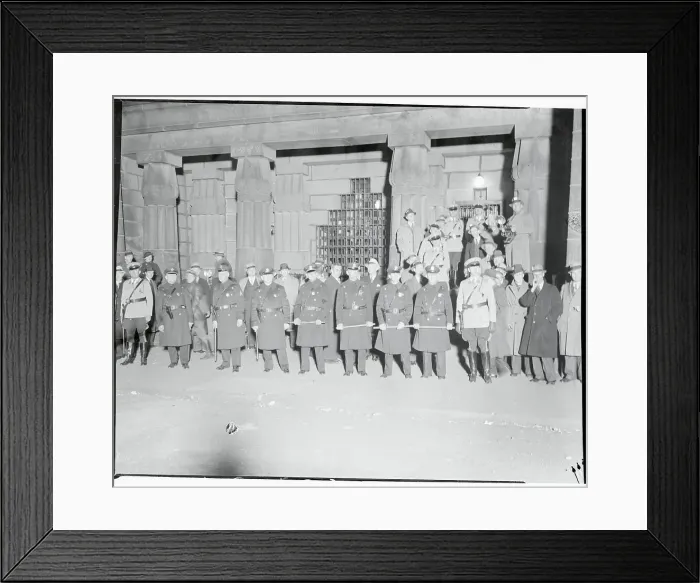 Framed Print : Police Guarding Penitentiary Framed Print : Police Guarding Penitentiary